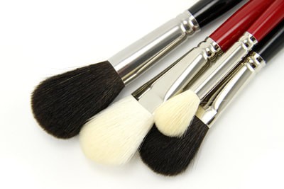 Size 20 Round Silver Brush 5618S-20 Silver Mop Short Handle Blender Brush Black 