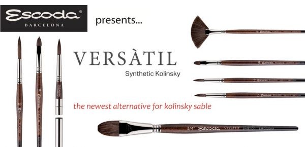 Escoda Versatil Synthetic Kolinsky-Short Handle