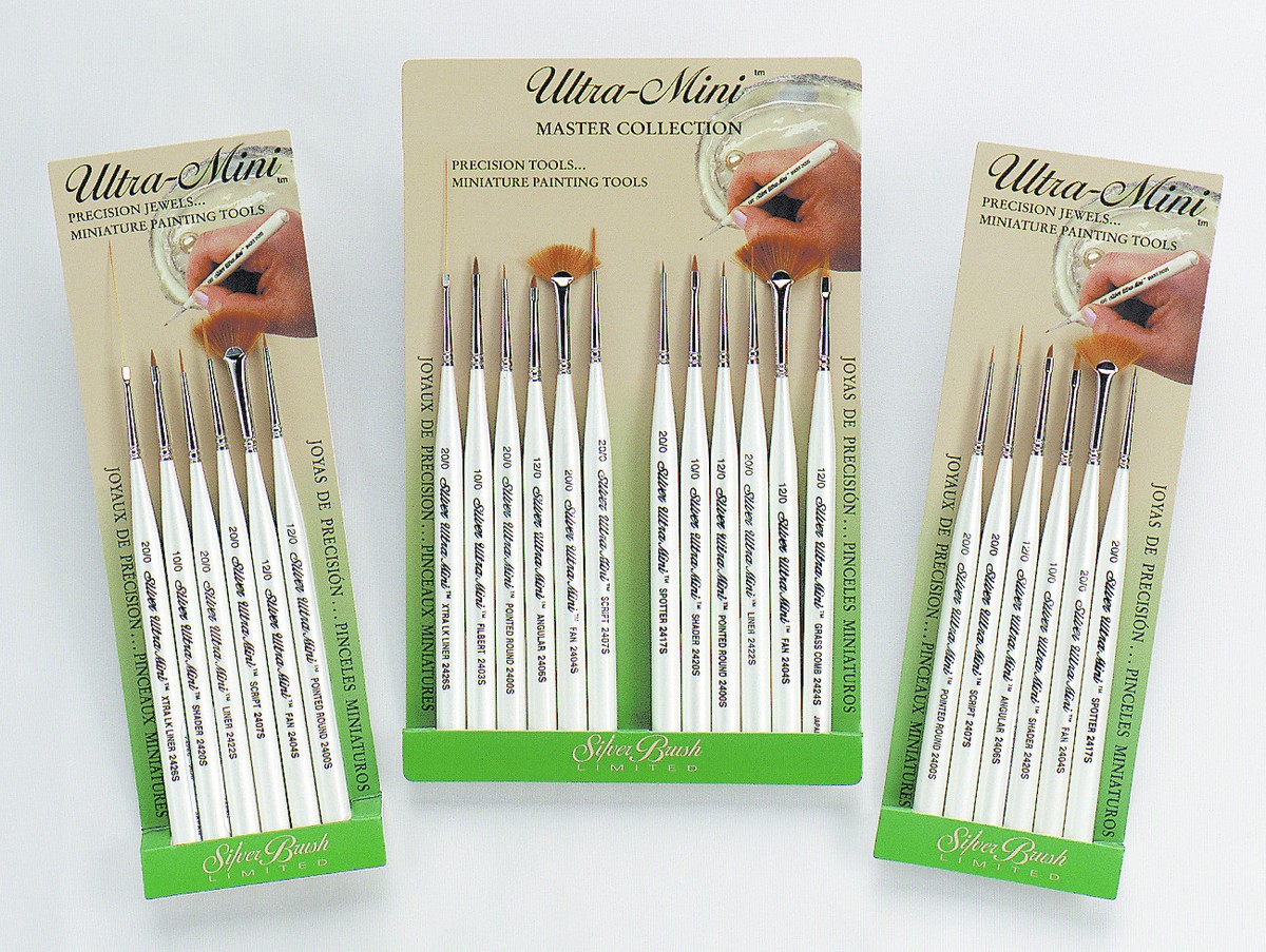 Silver Brush Ultra Mini Sets - High quality artists paint