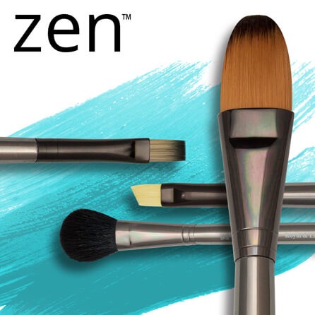 Royal Brush Zen Set, 73 All Media Short Handle Brushes, Set C