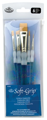 Royal & Langnickel - ZEN 83 Series 5pc Watercolor Artist Paint Brush Pack -  Wash Variety 