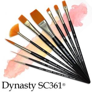 ROYAL SOFT GRIP SYNTHETIC SABLE FAN BRUSH - SIZE 6 - SG75FB