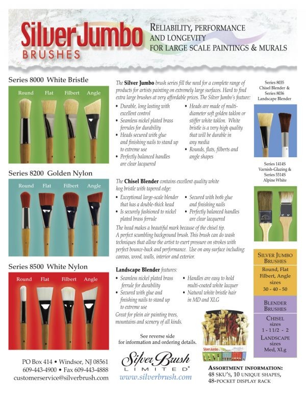 Silver Jumbo Brushes