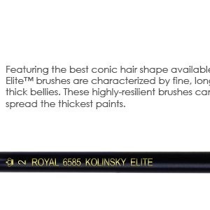 Royal Kolinsky Elite Short Handle Brushes