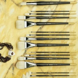 Silver Brush Black Velvet Watercolor Brush Dagger Striper 3/8 - Wet Paint  Artists' Materials and Framing