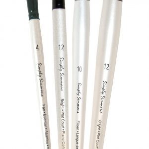 Princeton | 6100 Summit White Synthetic Brush Angle Bright 10