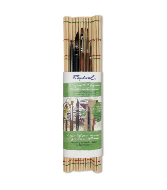 Brush Bag Gouache Brush Holder Watercolor Brush Bamboo Brush - Temu